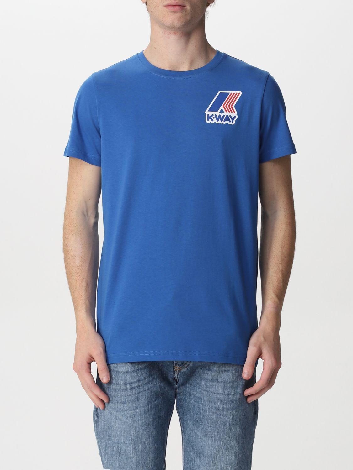 K-Way T-shirt in Blue for Men - Lyst