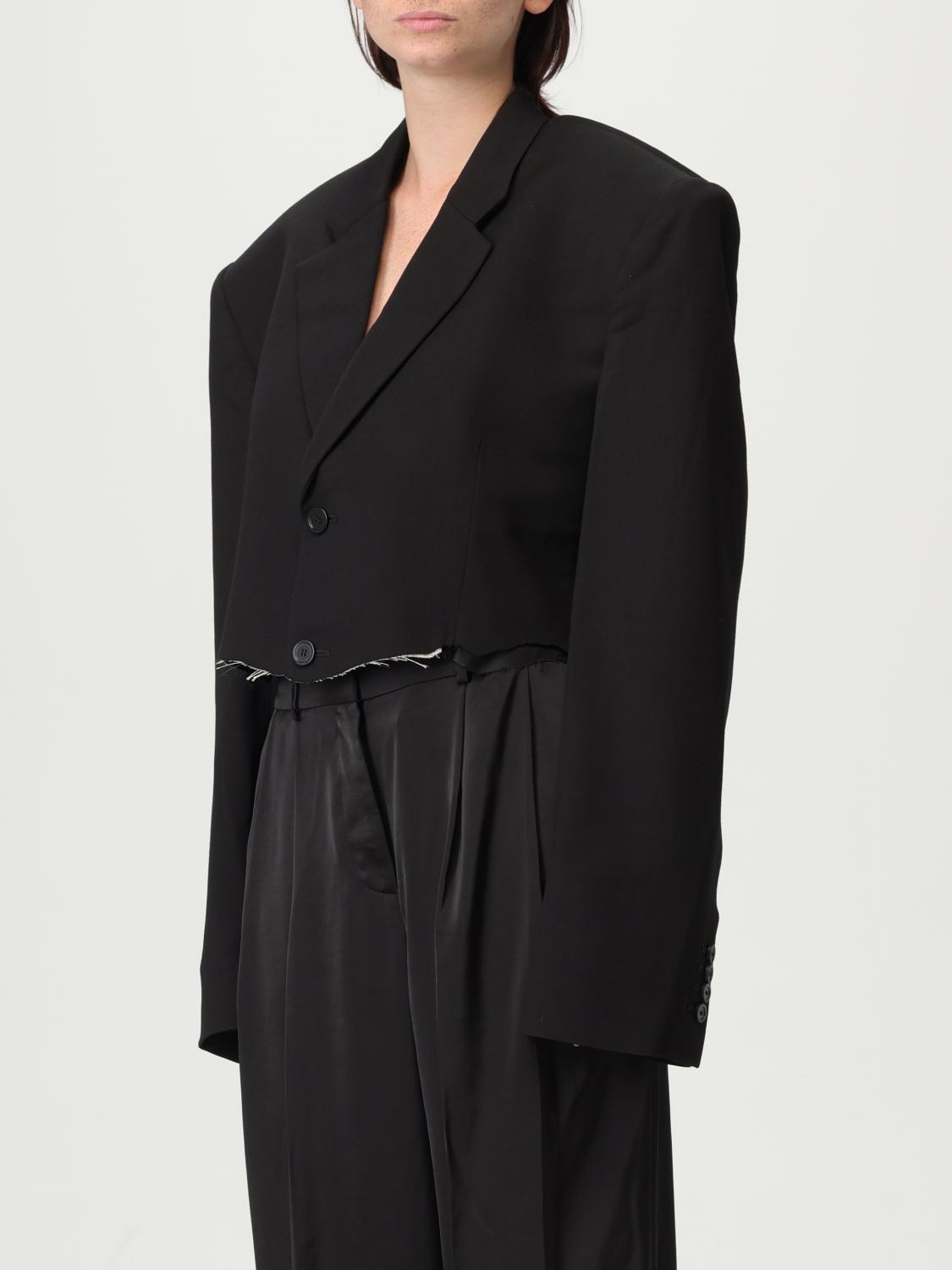 アウターその他 BALENCIAGA Woman Blazer Black 839295TRT01 1000 BALENCIAGA | Black Women's Blazer | YOOX