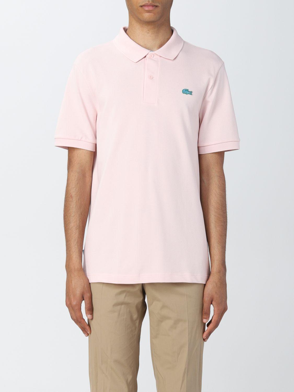 Lacoste Polo Shirt in Pink for Men | Lyst