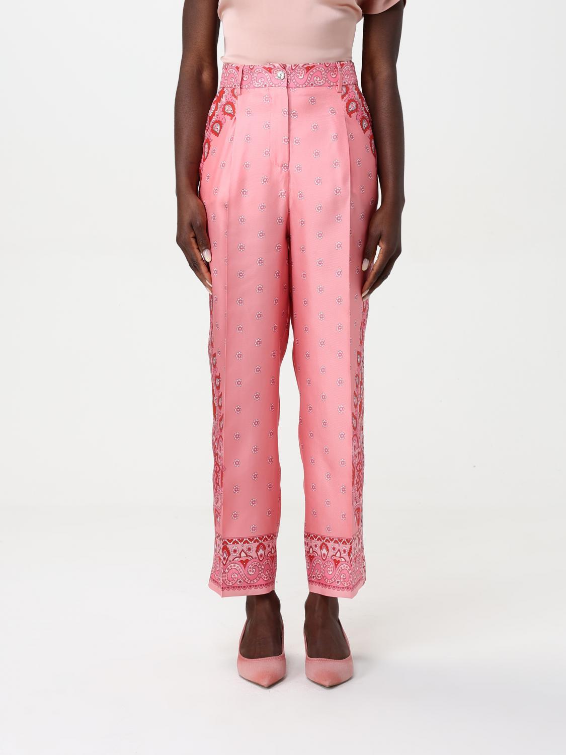 Pink Etro Pants for Women | Lyst
