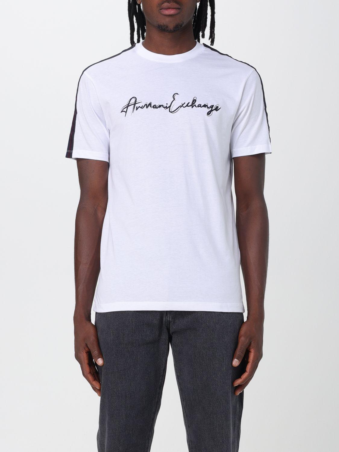 Armani Exchange T shirt in White for Men Lyst UK