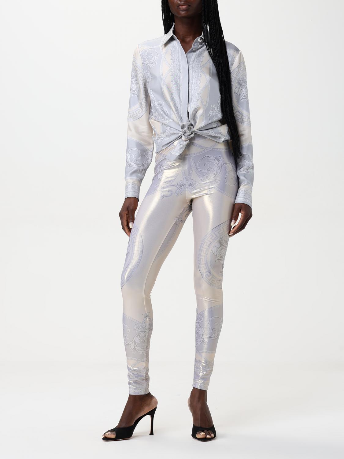 【関税込み】versace LA COUPE DES DIEUX' LEGGINGS Versace Women's Lycra Baroque Coupe Des Dieux Print leggings
