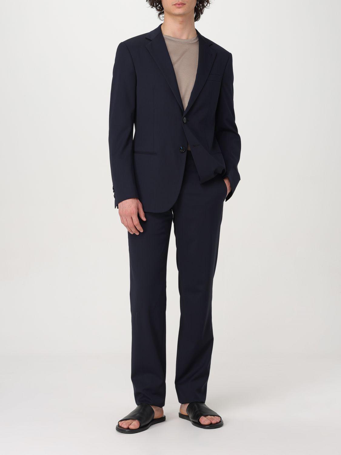 Giorgio armani navy blue suit hot sale
