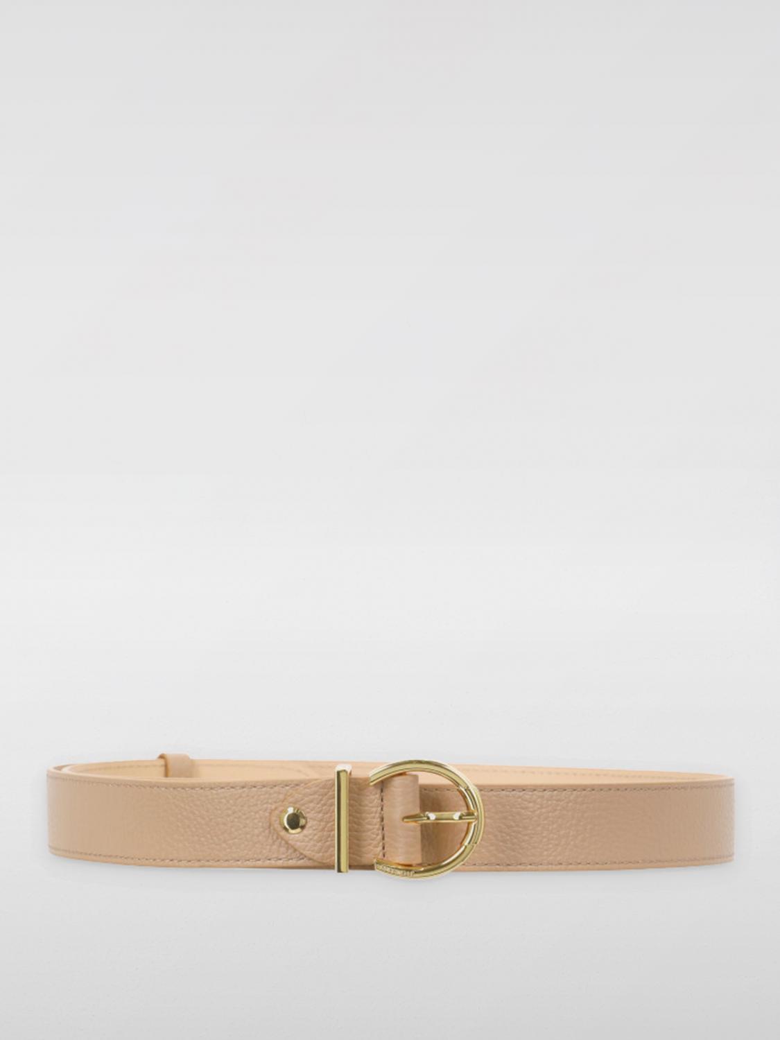 【関税&送料込】Coccinelle Belts Pink Reversible belt with gold buckle brand COCCINELLE