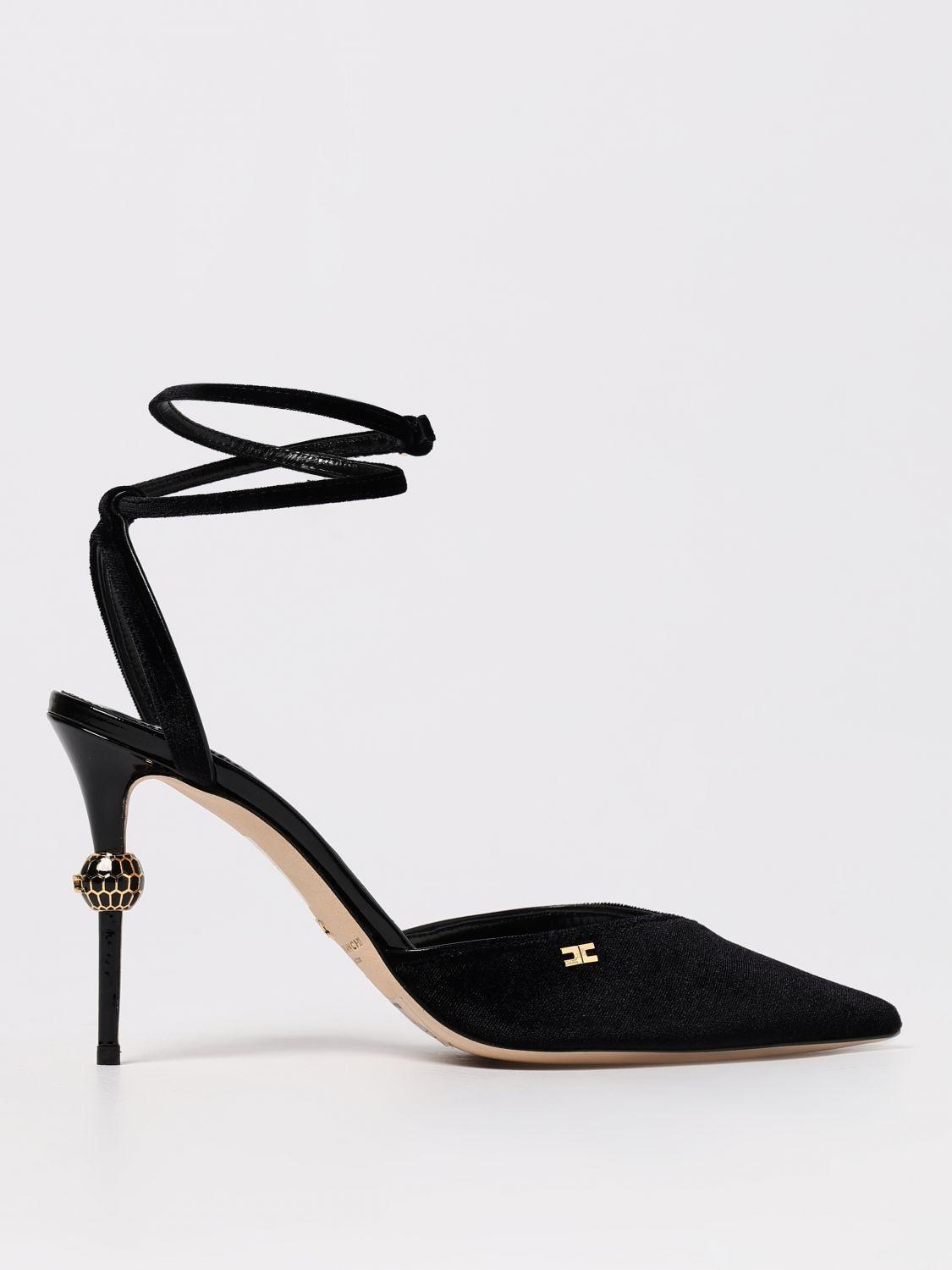 極美品✨Elisabetta Franchi パンプス 23.5 スエード 黒 パンプス ブラック ハイヒール: 90mm, sr Godiva Precious