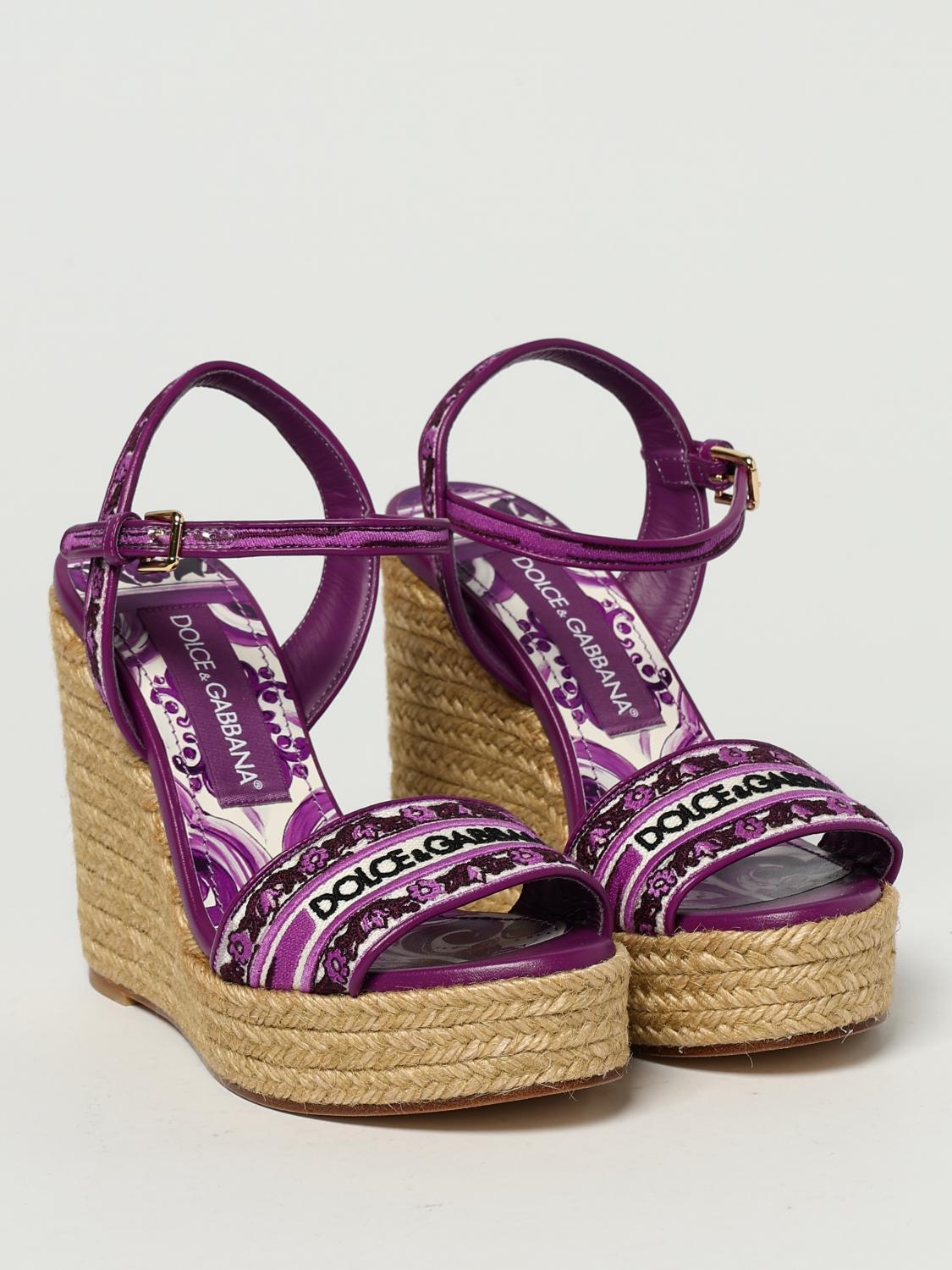 フラットシューズ DOLCE & GABBANA Woman Espadrilles Violet CZ0318AV804 I03TN Dolce & Gabbana Espadrilles Woman Violet