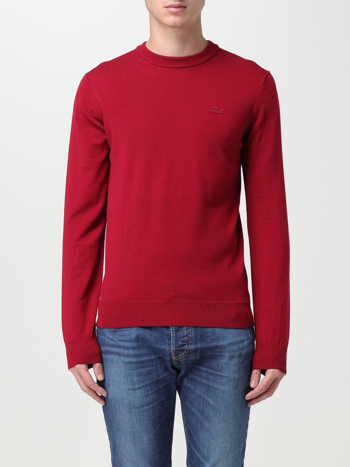 UK outlet Lacoste Men s Red Sweater www.in2clouds.cloud