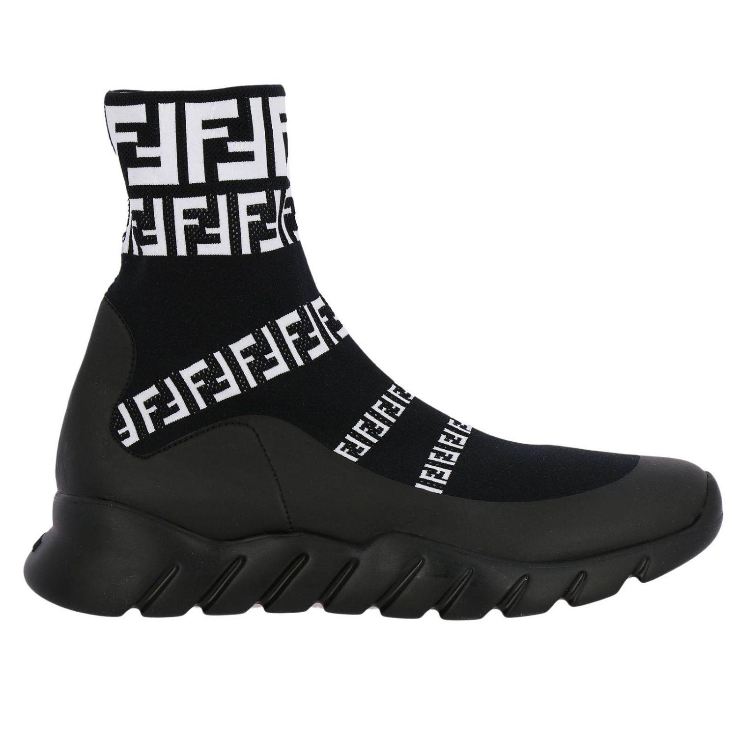 Fendi Synthetic Men's Sneakers in Black for Men - Lyst