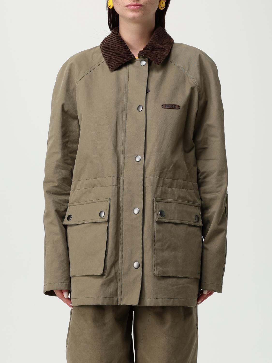 Moschino Couture Coat in Green | Lyst