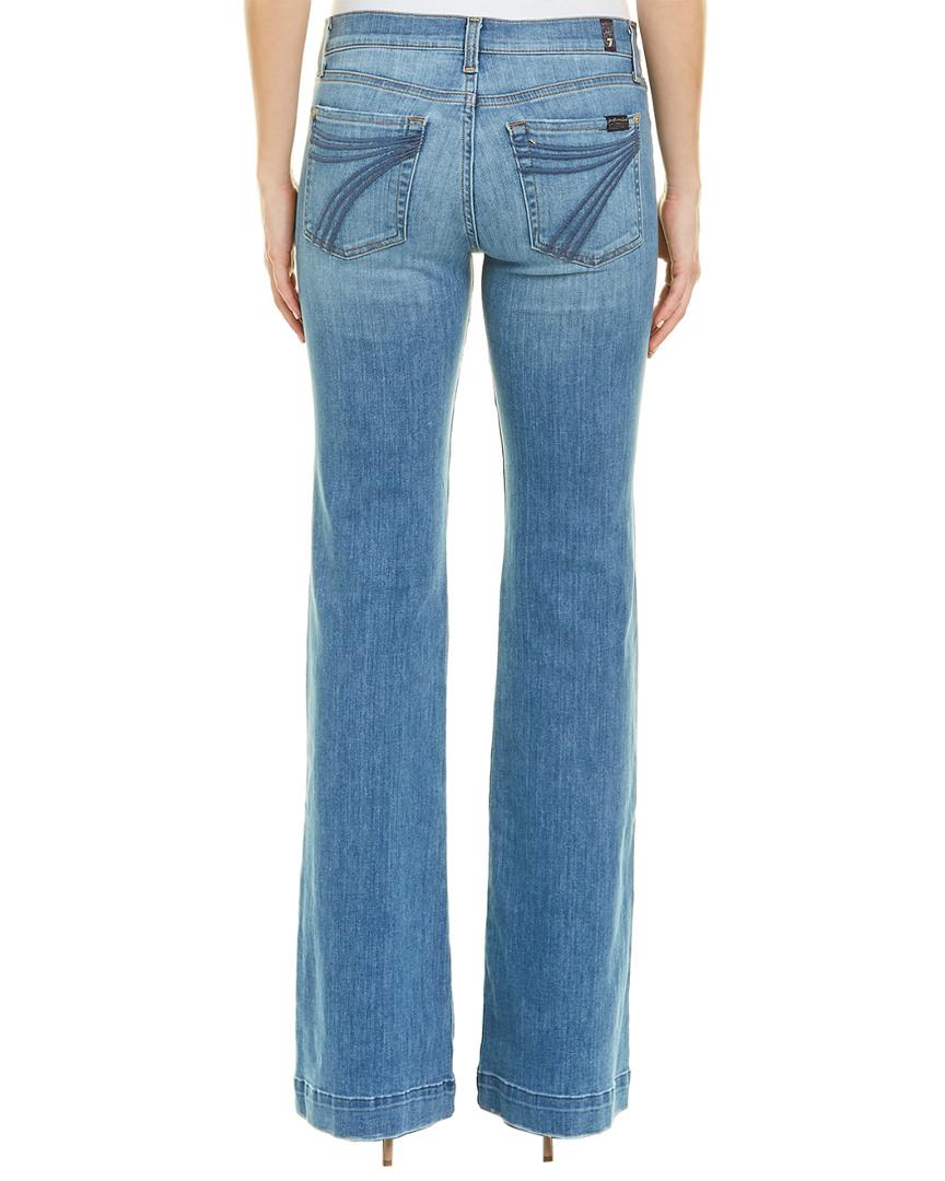 7 For All Mankind Cotton 7 For All Mankind Dojo Ibiza Boot Cut Jean in Blue  | Lyst