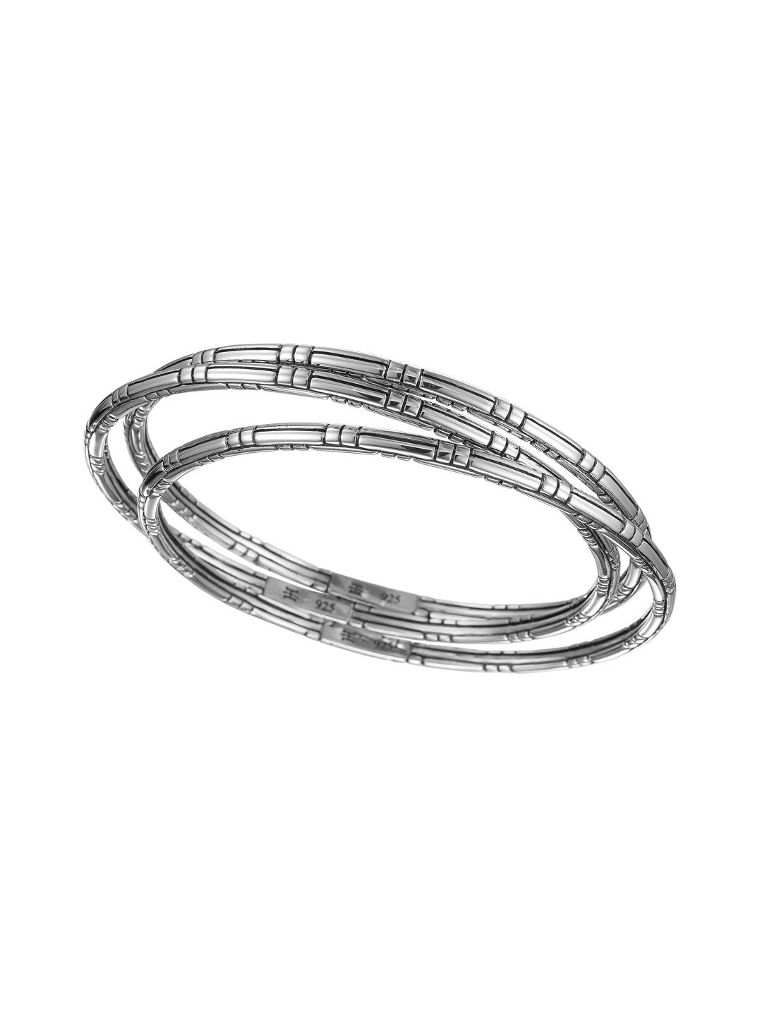 Lyst John Hardy Bedeg Sterling Silver Bangles In Metallic Gallery