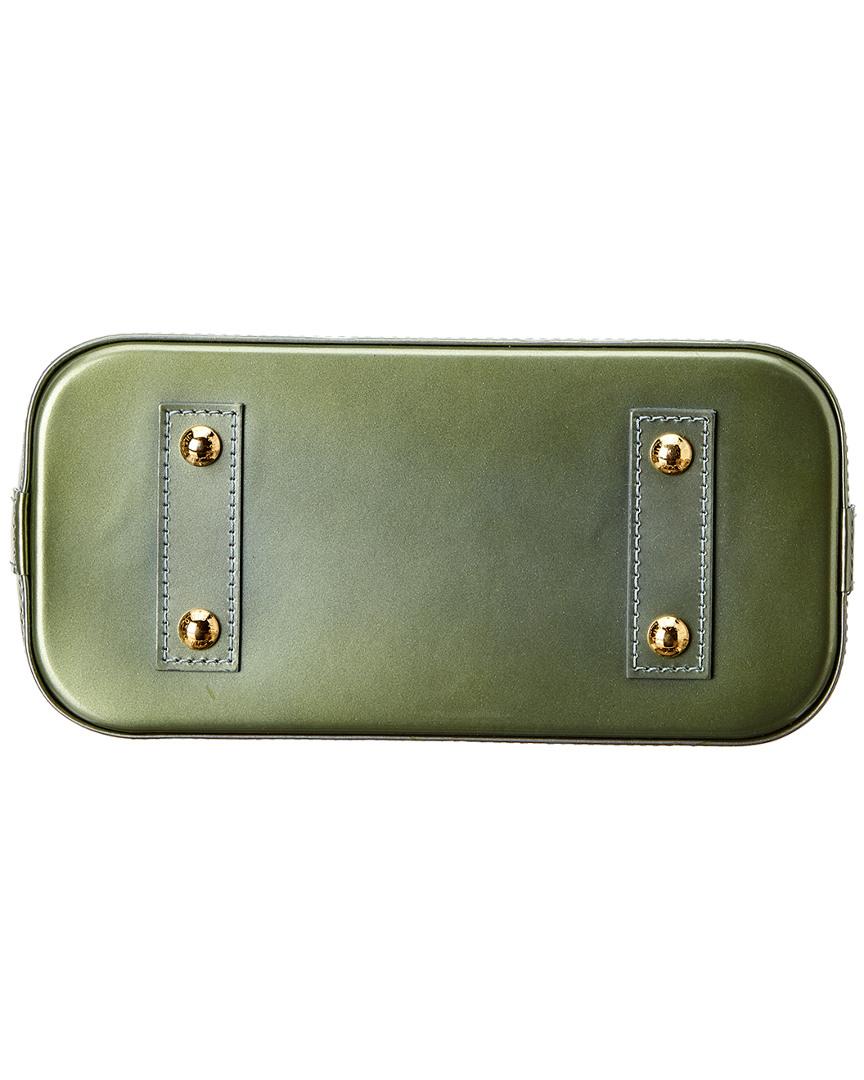 Sablon leather handbag Louis Vuitton Green in Leather - 19252532
