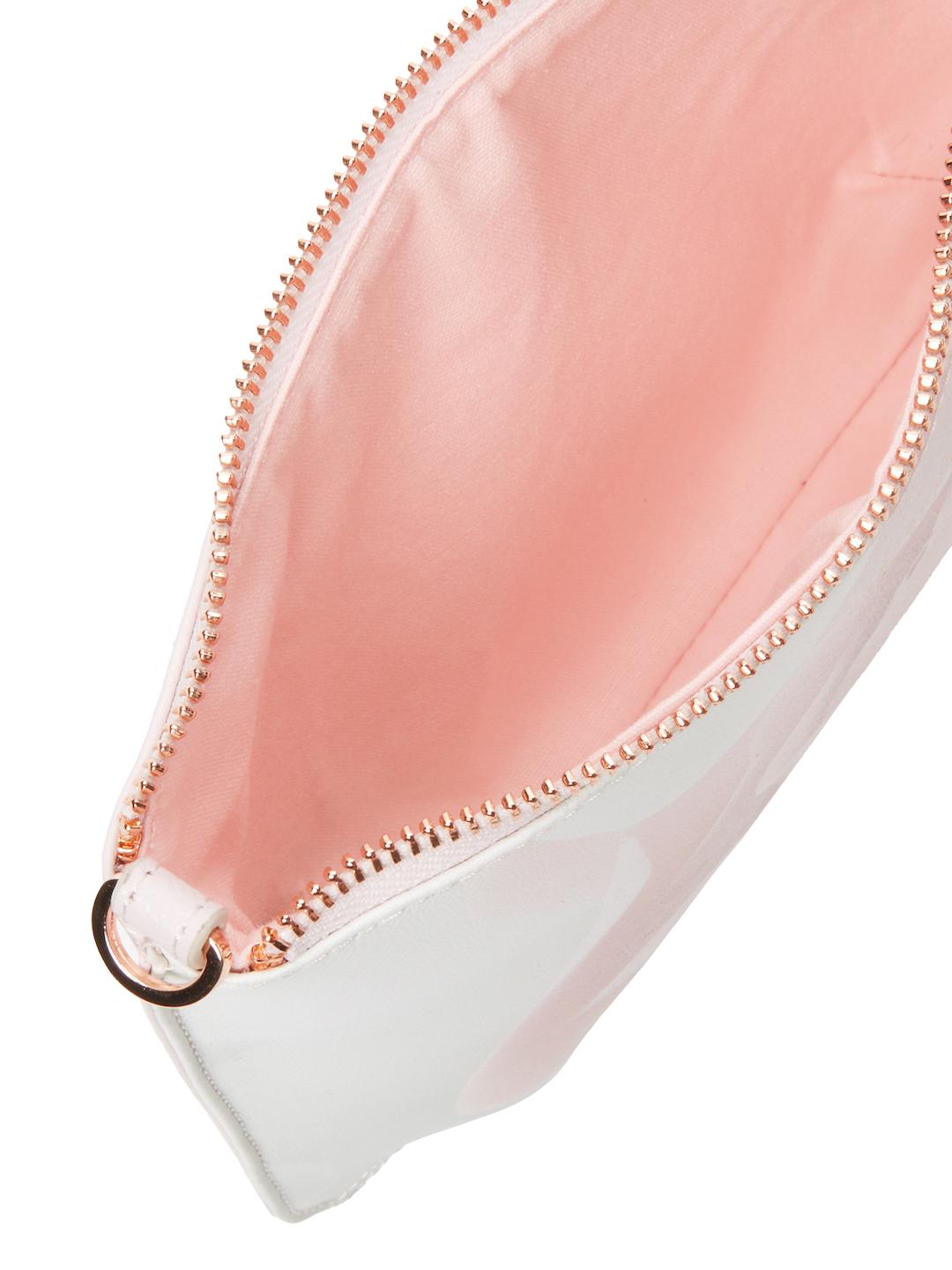 Ted Baker Porcelain Rose Leather Crossbody Bag In Nude Pink Pink