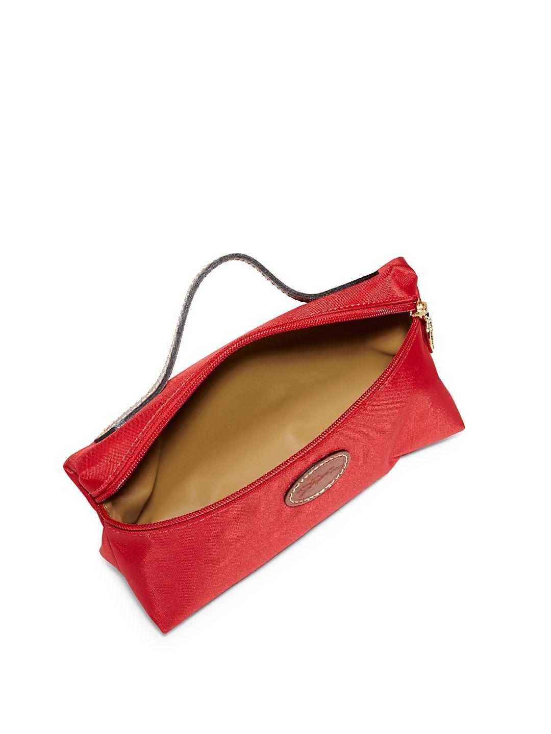 Longchamp Synthetic Le Pliage Pochette Bag in Red - Lyst
