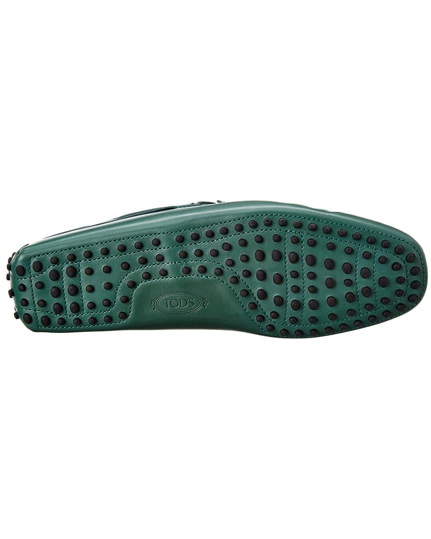 Tod's Gommino Leather Loafer in Green for Men - Lyst
