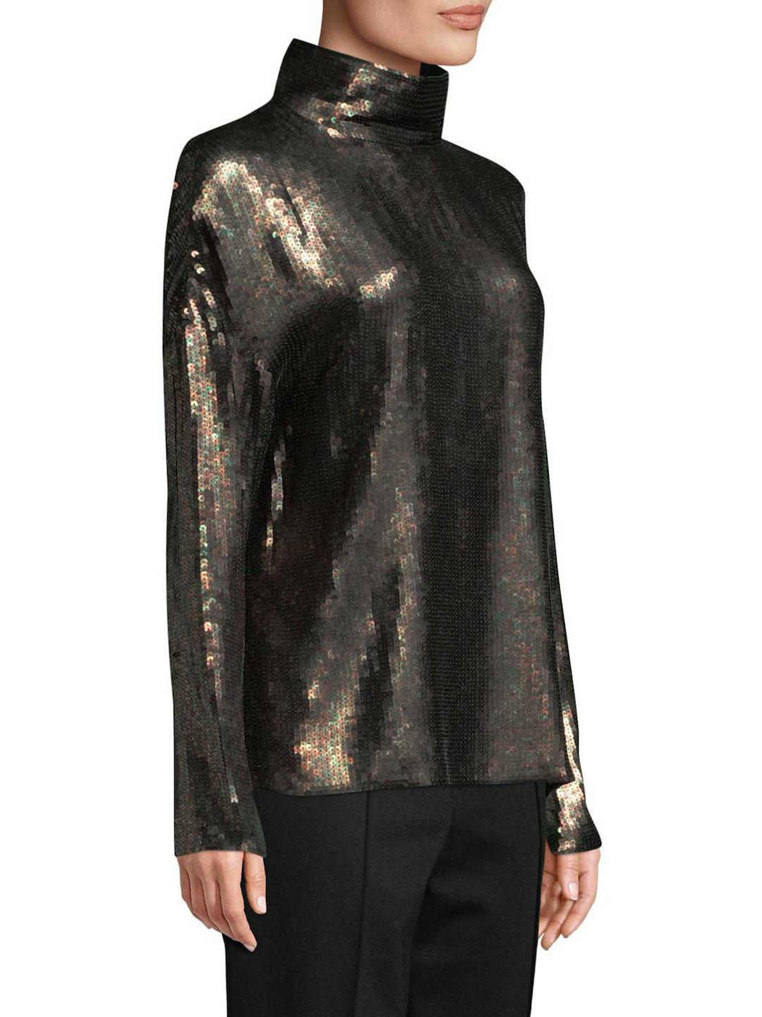 tibi sequin top