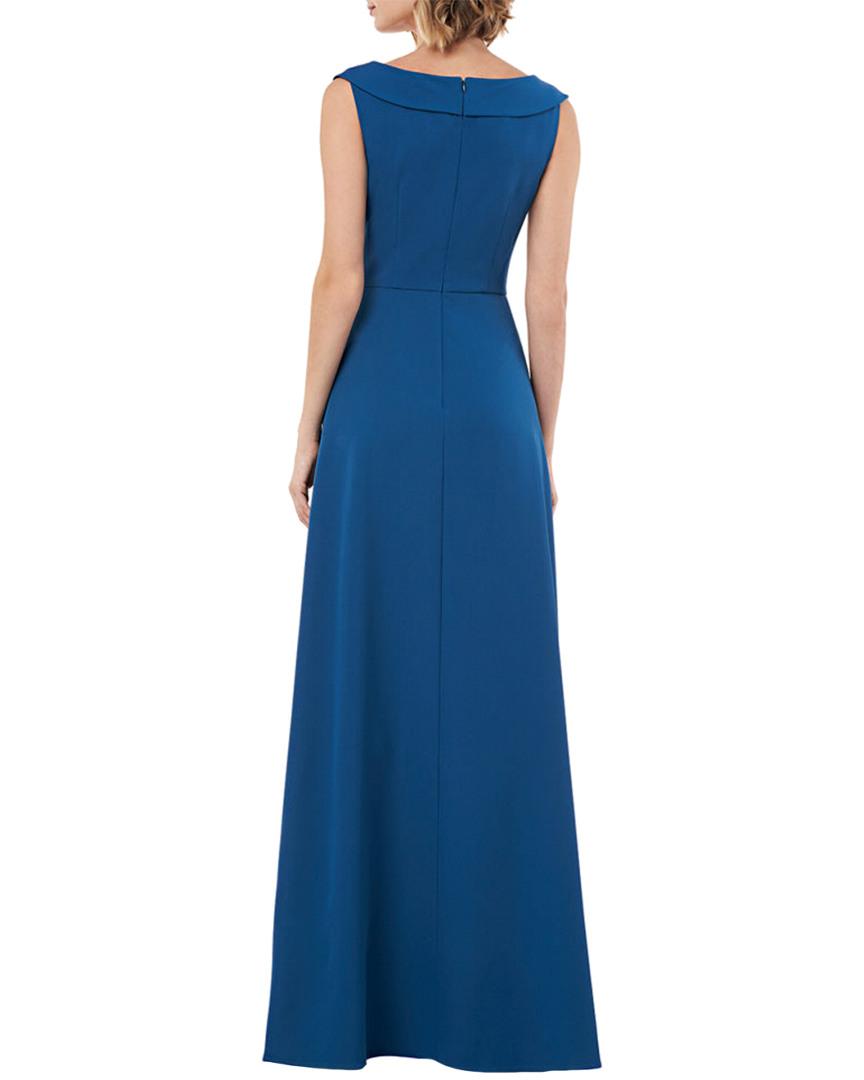 Kay Unger Synthetic Sleeveless Square Neck Anais Jumpsuit in Blue - Lyst