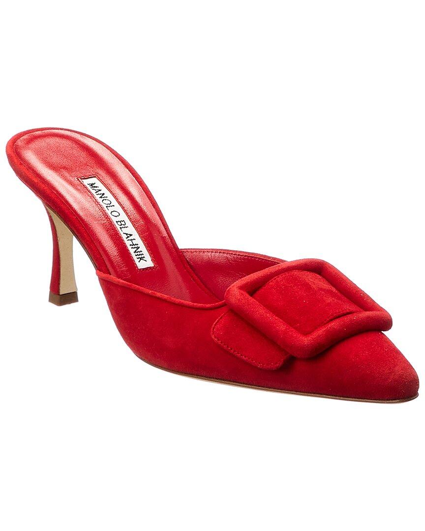 Manolo Blahnik Maysale 70 Suede Pump in 