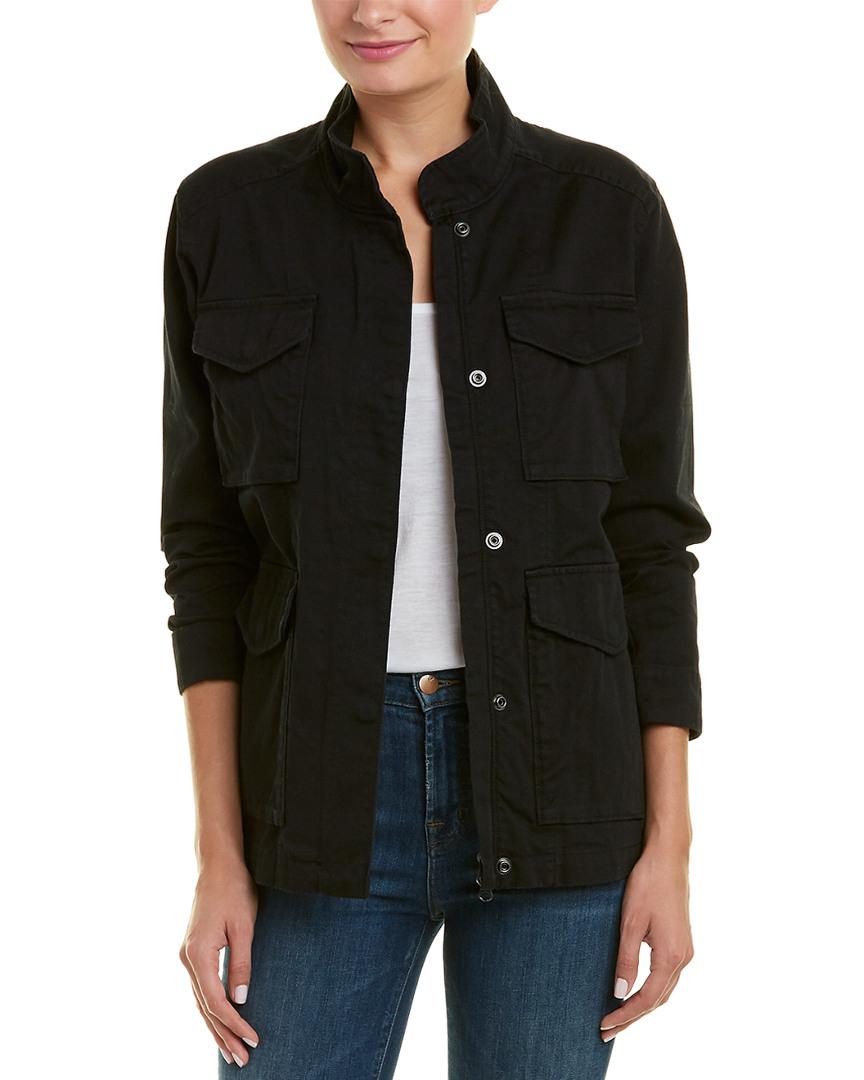 vince cropped denim jacket