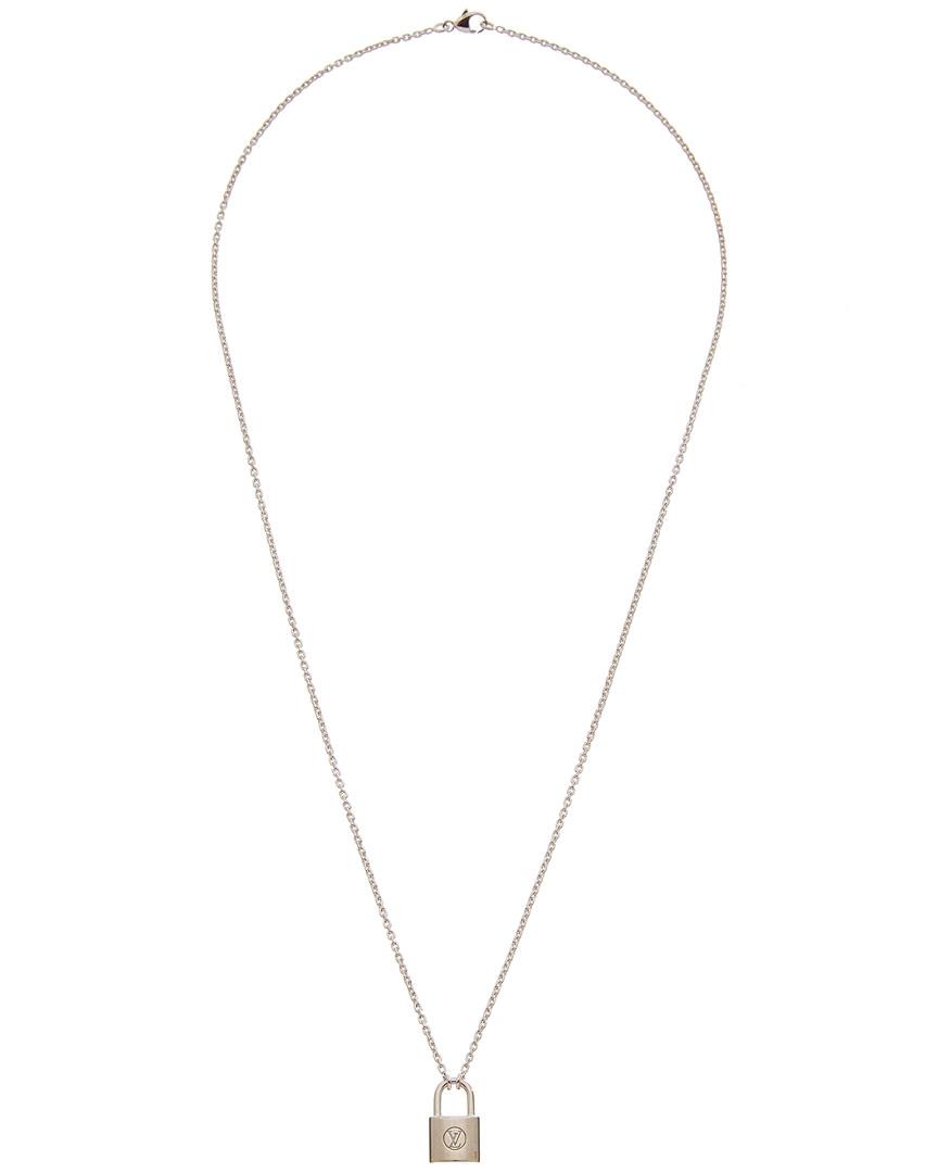 Louis Vuitton Silver-tone Pendant Necklace in Metallic | Lyst