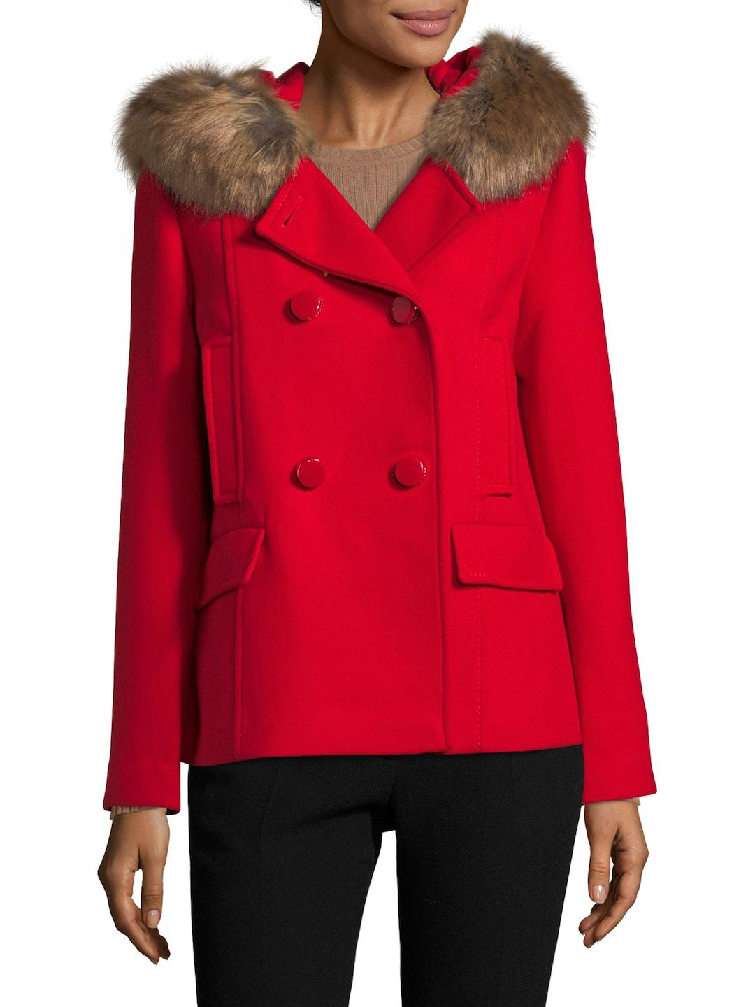 kate spade red coat