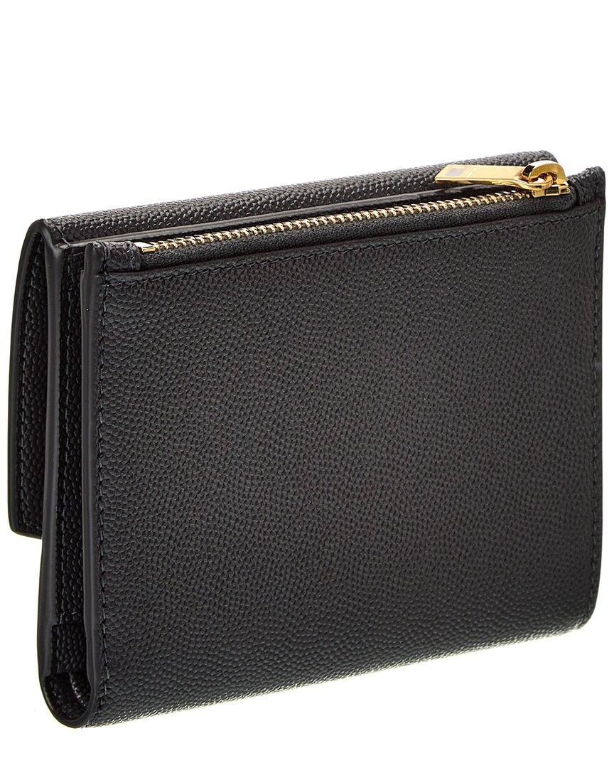 Saint Laurent Uptown Leather Card Case in Black Lyst