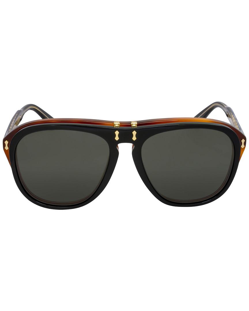 Gucci Unisex GG0087S 56mm Sunglasses in Black | Lyst