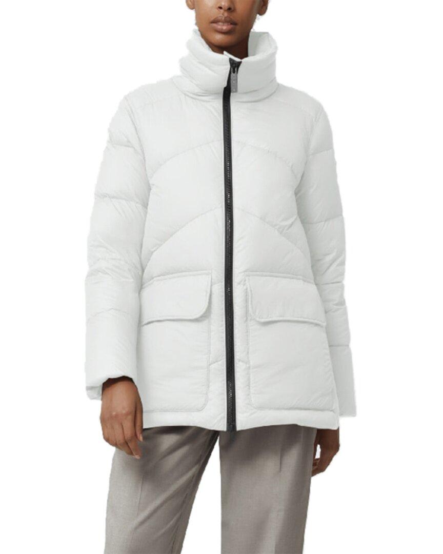 Canada Goose Goose Ockley Label Down Parka in White | Lyst
