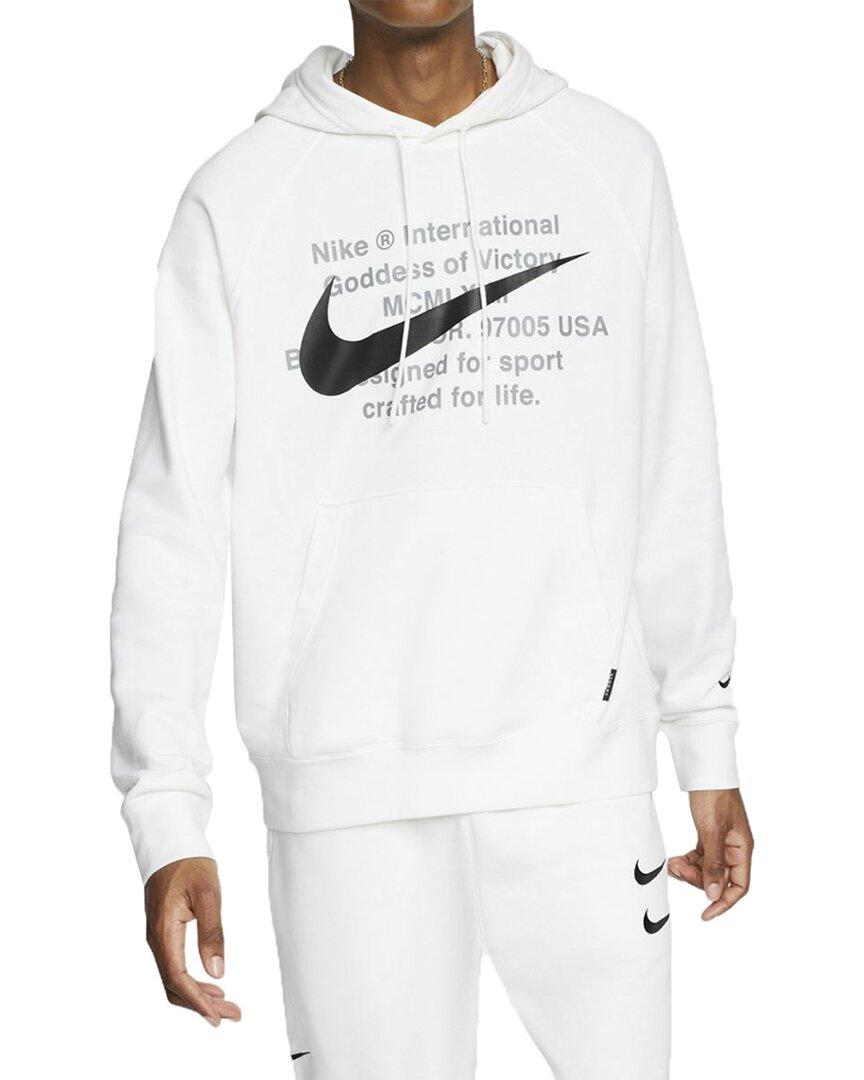 Nike Sportswear Swoosh Hoodie in White/(Black) (White) for Men | Lyst Canada