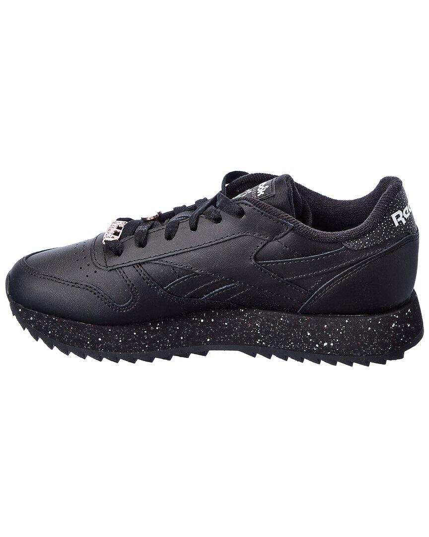 Reebok Ripple Leather Sneaker in Black | Lyst