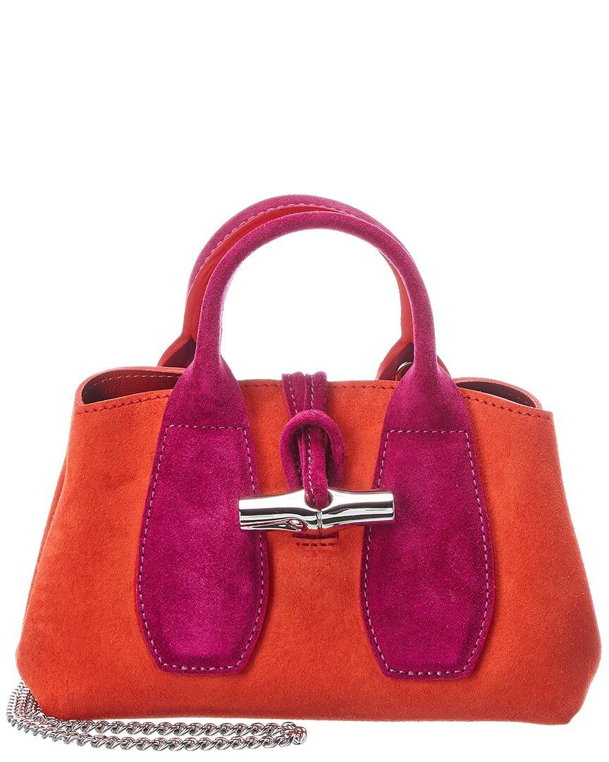 Longchamp Roseau Small Suede Tote | Lyst UK