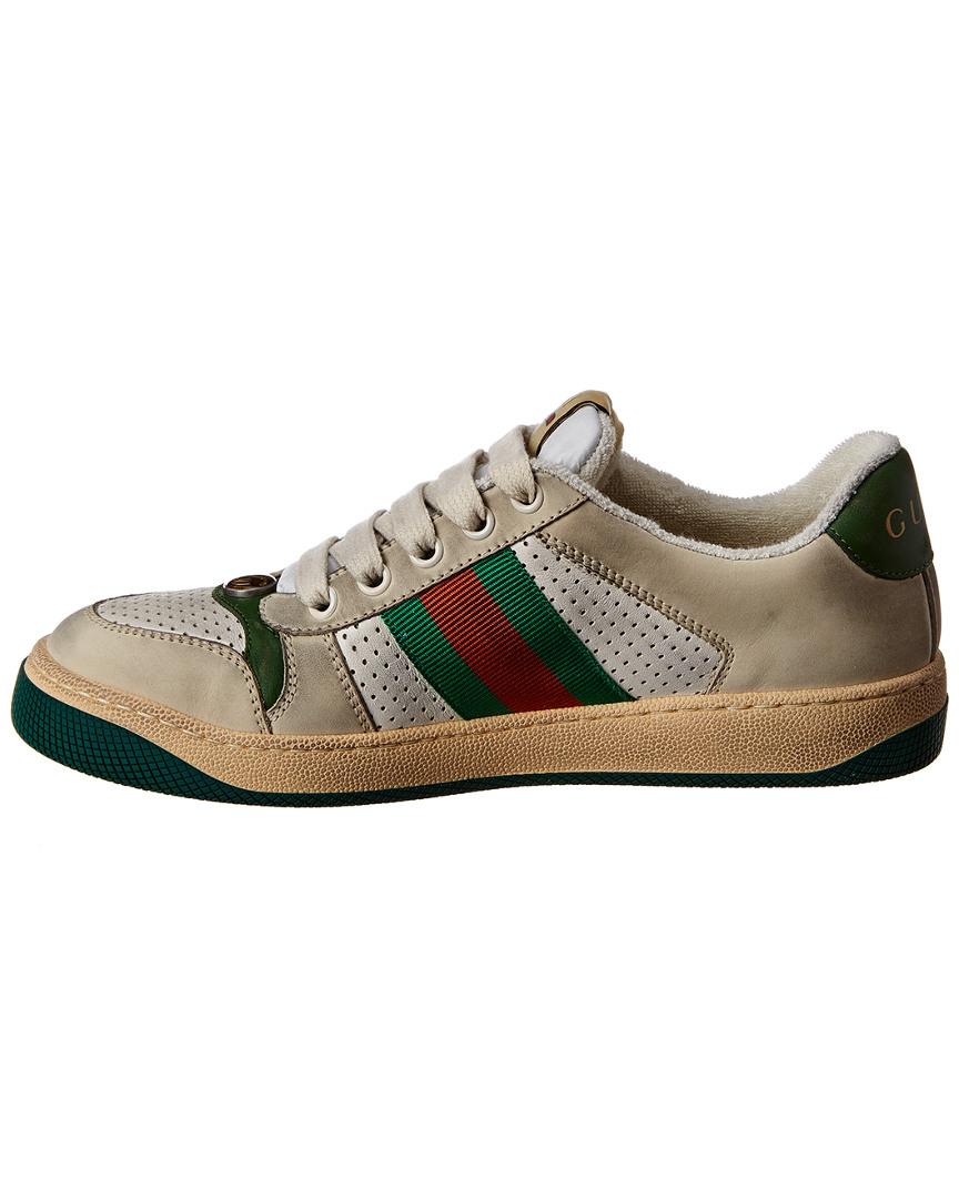 gucci screener leather sneaker