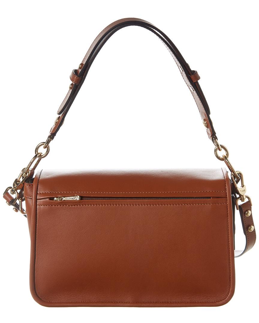 Longchamp Mademoiselle Leather Shoulder Bag In Brown Lyst 4530