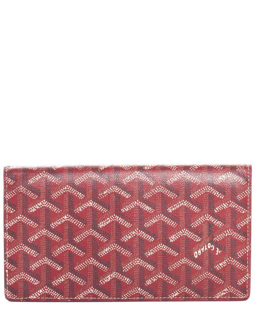 red goyard wallet
