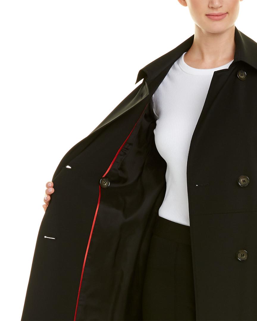 Cinzia Rocca Synthetic Belted Trench Coat in Black - Save 1% - Lyst