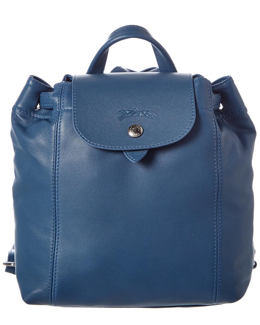 longchamp xs leather backpack