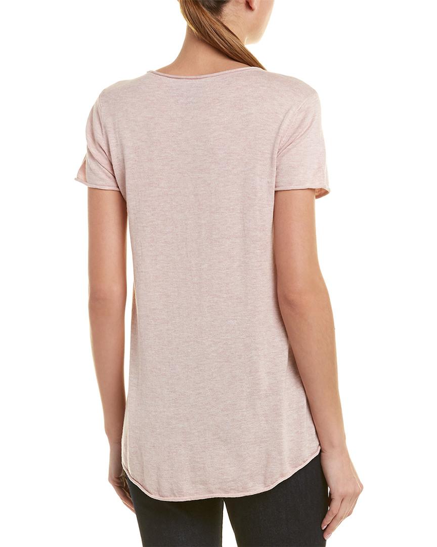 NIC+ZOE Cotton T-shirt in Pink - Lyst