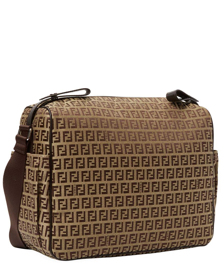 Fendi Logo Leather & Nylon Diaper Bag - ShopStyle