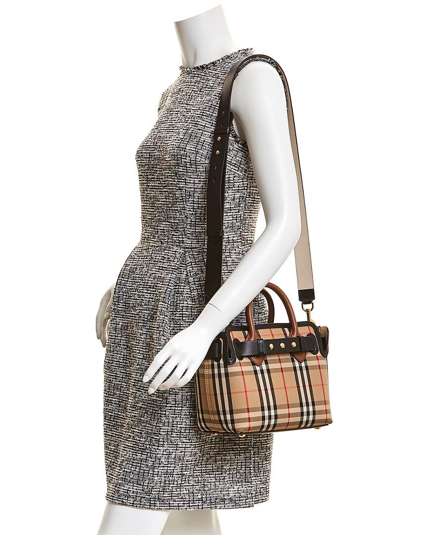Burberry Canvas Vintage Check The Belt Baby Bag in Beige,Black,Red 