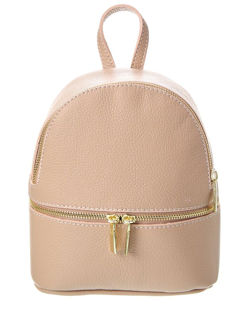 Italian Leather Backpack in Natural Lyst