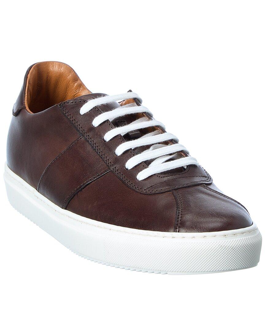 Alfonsi Milano Leather Sneaker in Brown for Men | Lyst