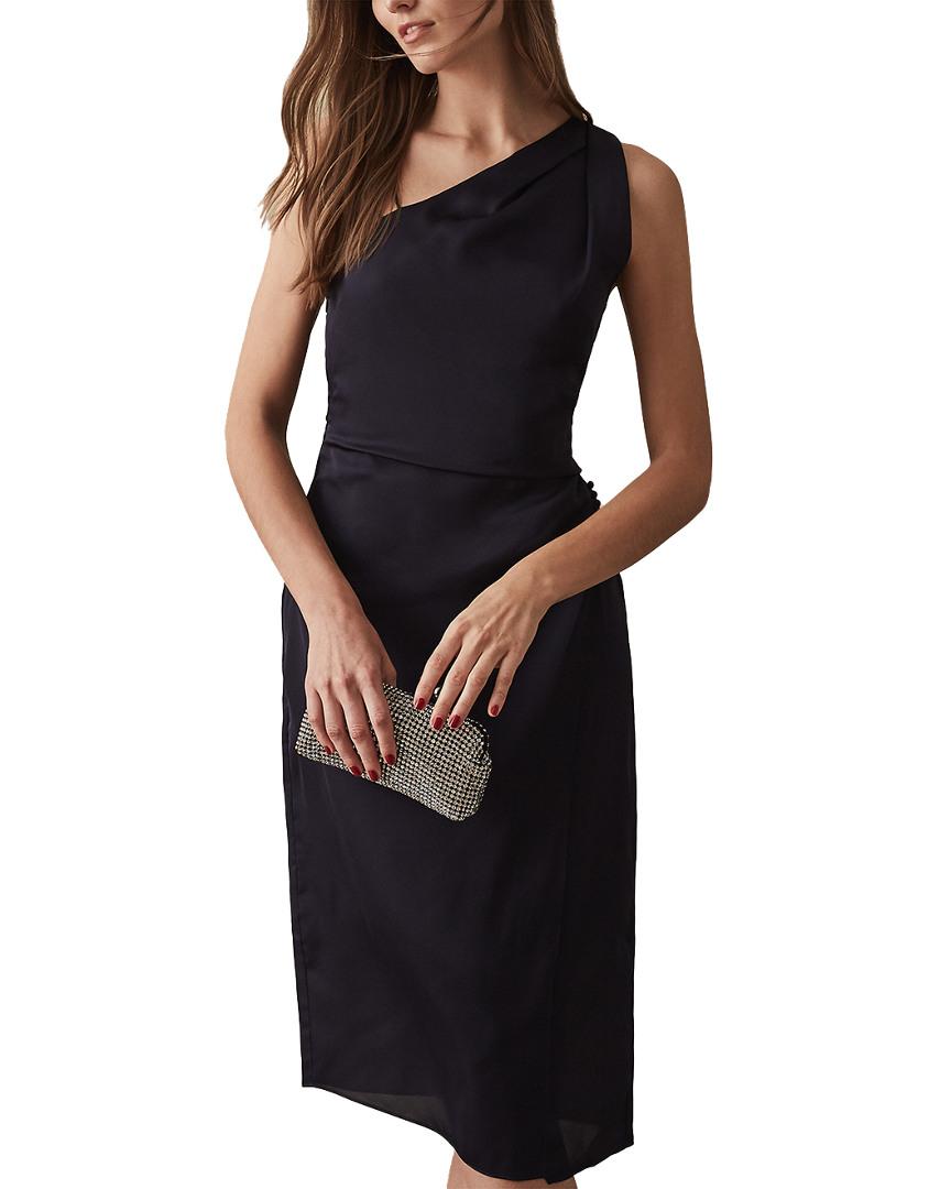 reiss positano dress navy