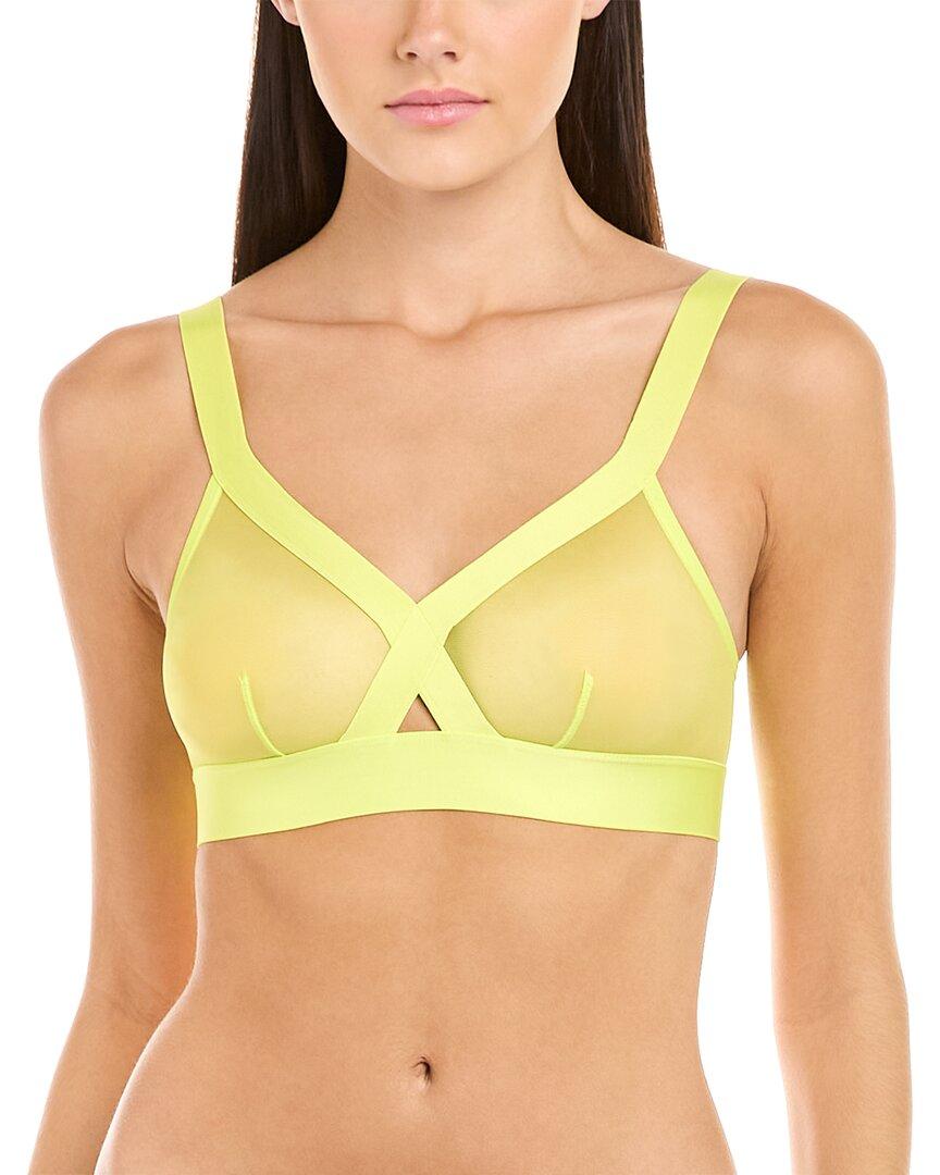DKNY Sheers Wirefree Soft Cup Bra in Yellow
