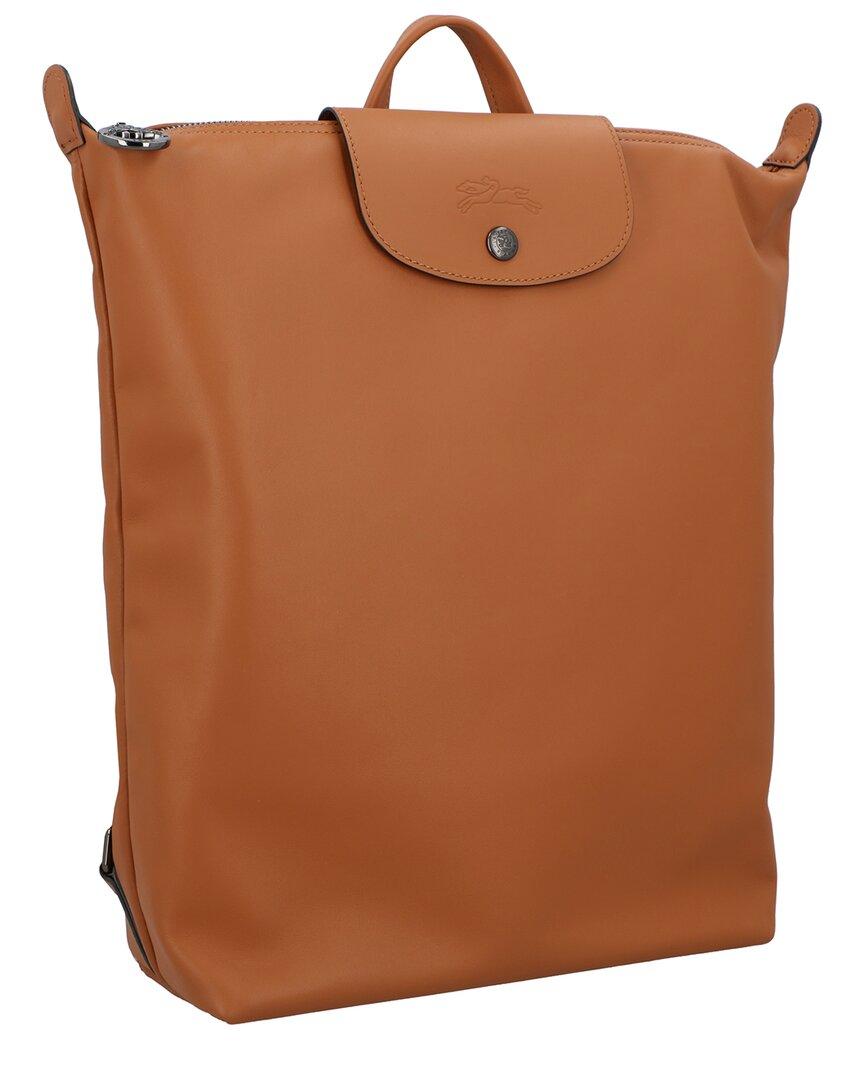 Longchamp Le Pliage Xtra Medium Leather Backpack, Brown Longchamp Le Pliage Xtra Medium Leather Backpack – Bluefly main image 2