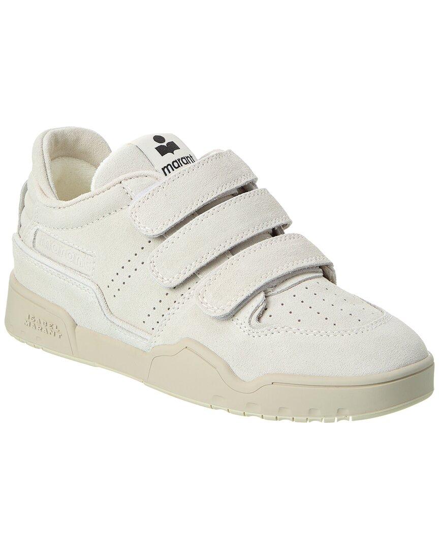 Isabel Marant Oney Suede Sneaker in White | Lyst