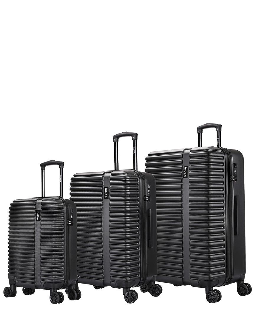 InUSA Ally Lightweight Hardside 3pc Spinner Set in Black Lyst