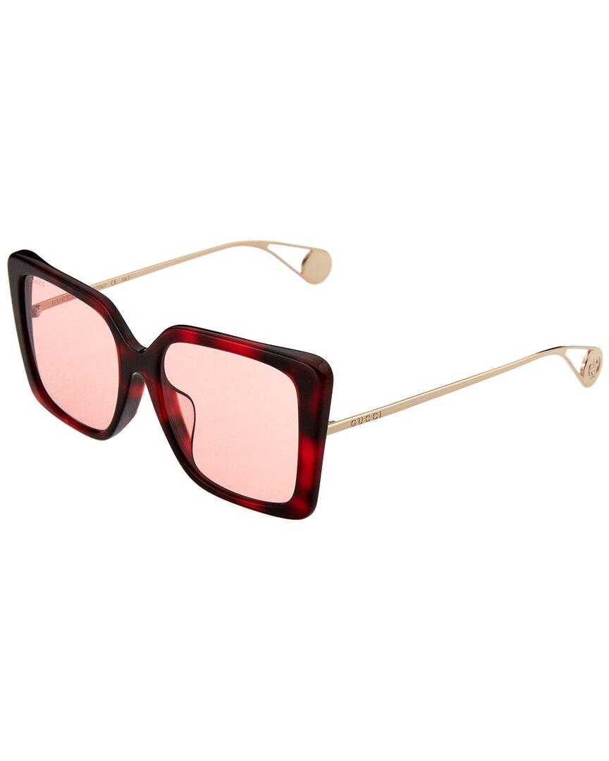 Gucci GG0435S 54mm Sunglasses in Pink | Lyst