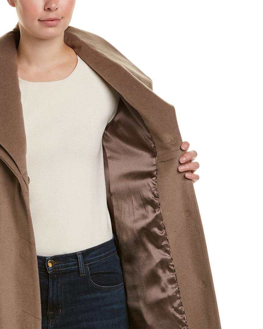 tahari alice wool maxi coat