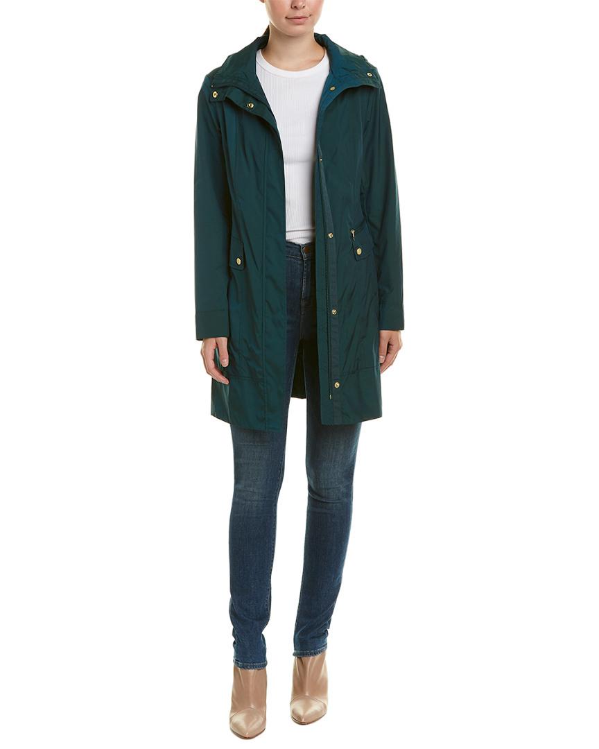 cole haan double face packable rain jacket