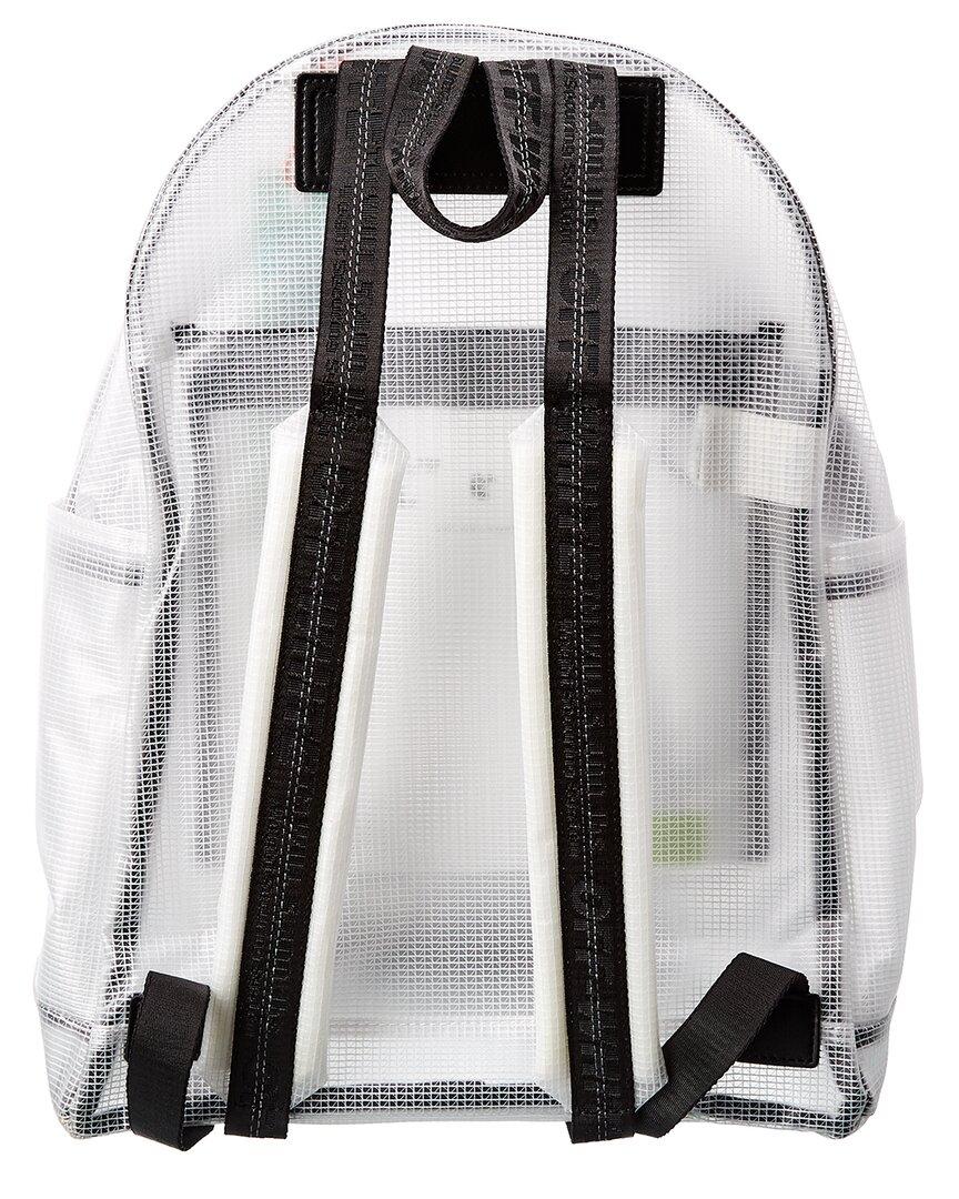 off white clear backpack